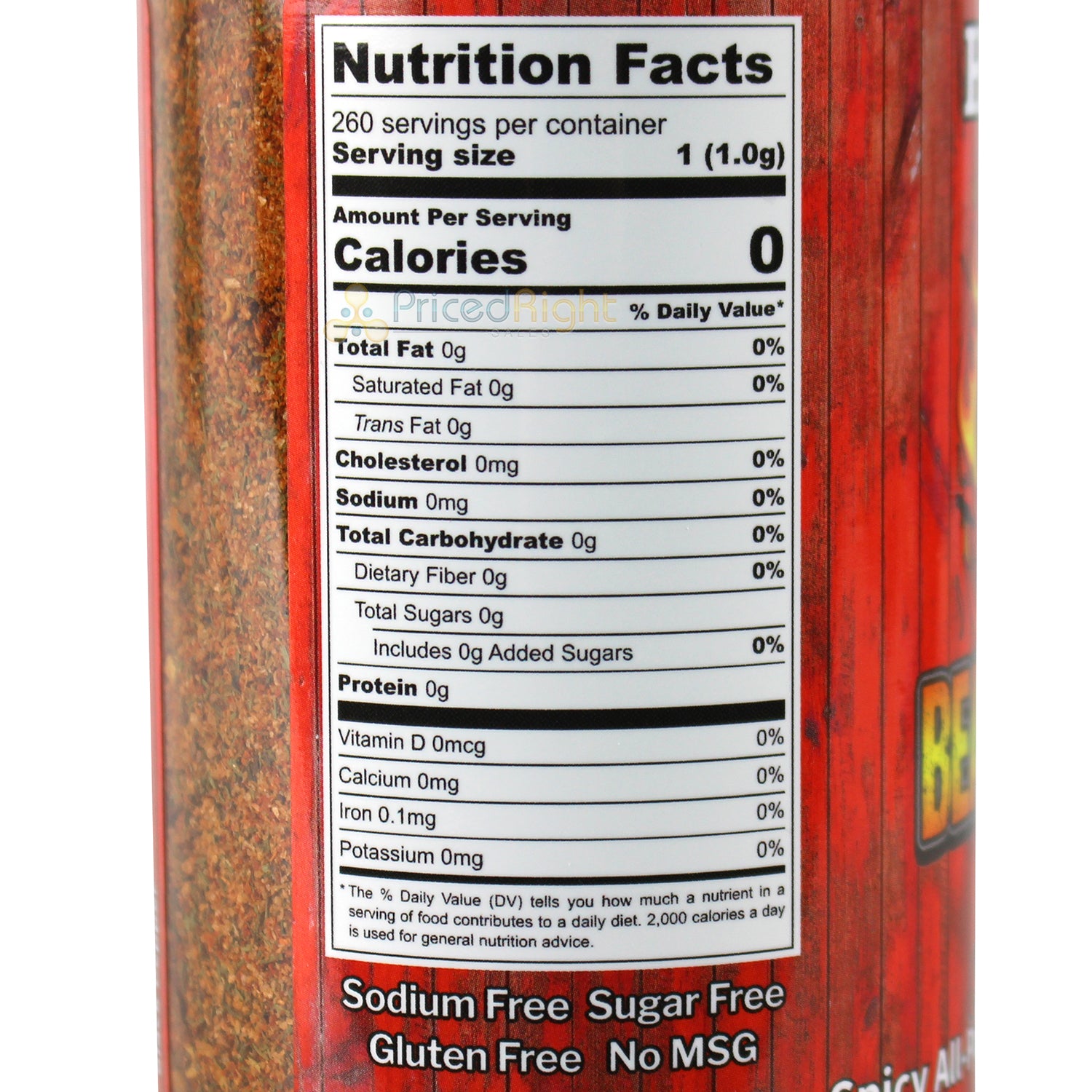 Bearded Hog BBQ Hot Hog Spicy All Purpose Rub & Seasoning 9.2 Oz 694685184102