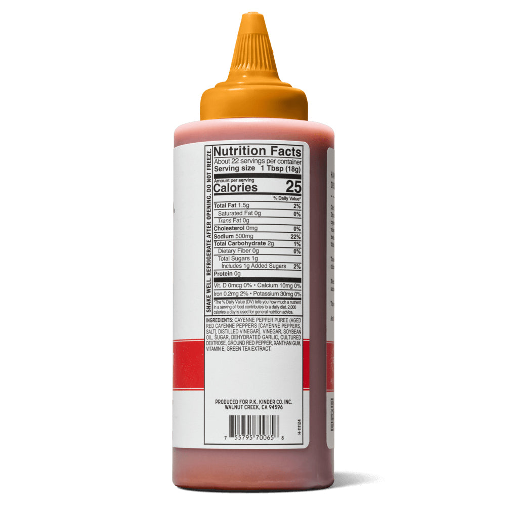 Kinders Louisiana Heat Wing Sauce 13.9 Oz Gluten Free Cayenne Pepper 70065