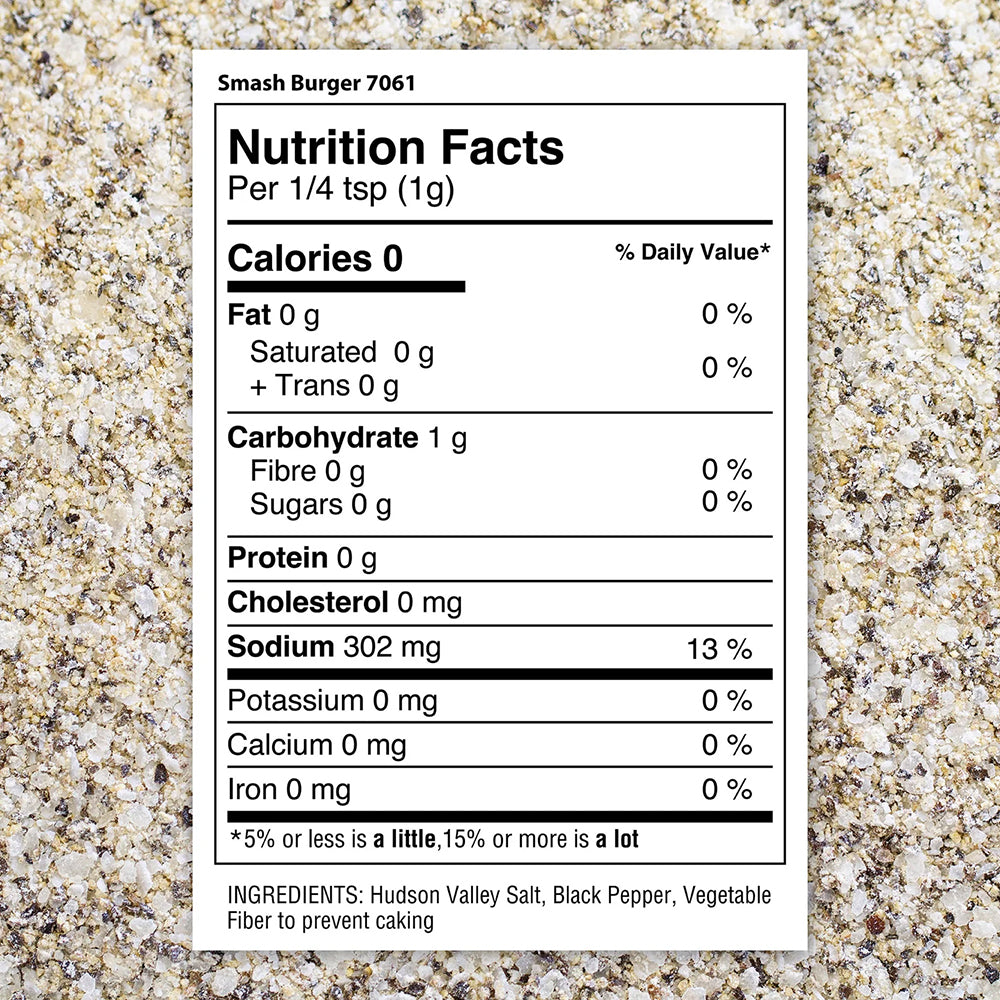 The Spice Lab Smash Burger 5.9 Oz Sea Salt and Pepper Gluten Free 7061-PJ4-GRO