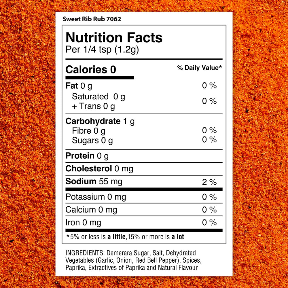 The Spice Lab Sweet Rib Rub 5.8 Oz Gluten Free Kosher All Natural 7062-PJ4-STA