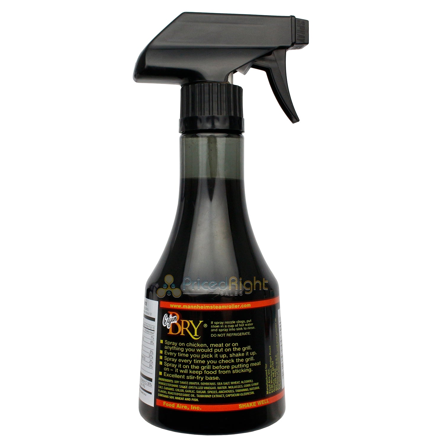 Mannheim Steamroller Cajun Bry Brushless Baste Spray Bottle No Msg 12 Fl Oz