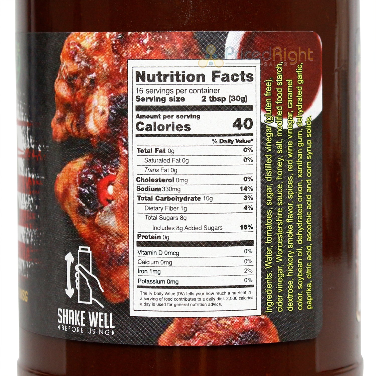 Angi's Barbecue Sauce Sweet  Smoky & Spicy Gluten Free No MSG No HFCS 18 Ounce