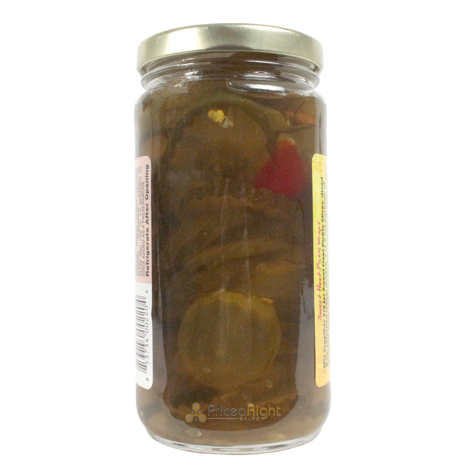 Sweet Heat Pickles Sweet & Spicy Pickle Slices Fat Free 12 oz Jar