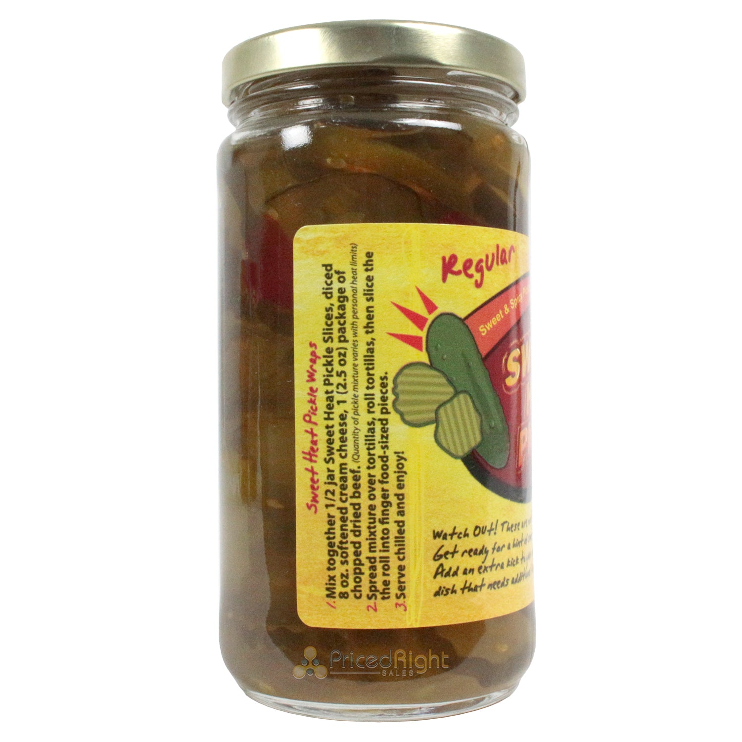 Sweet Heat Pickles Sweet & Spicy Pickle Slices Fat Free 12 oz Jar