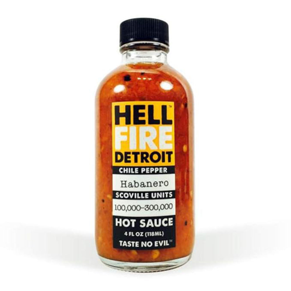 Hell Fire Detroit Hot Box #1 Hot Sauce Gift Pack Gluten Free Vegan 852963006045