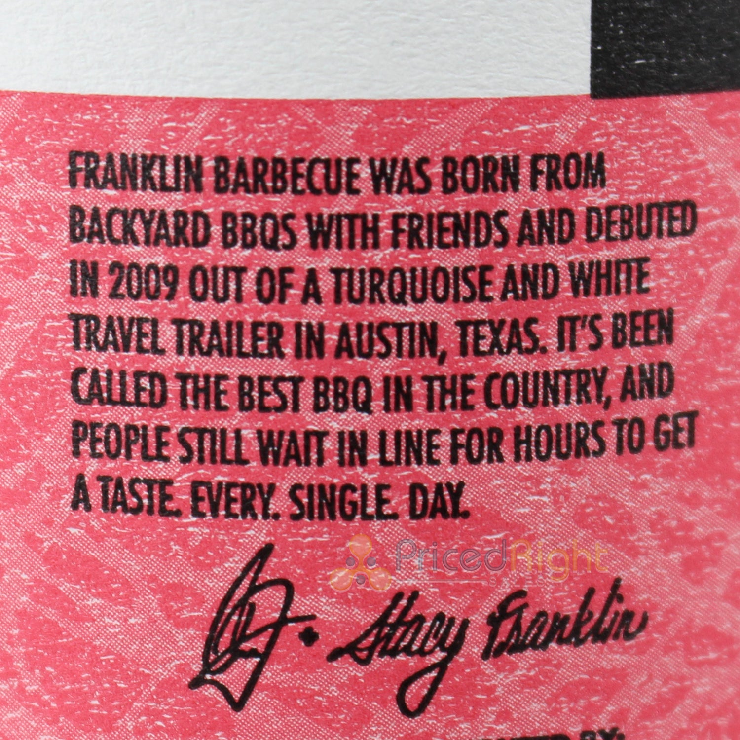 Franklin BBQ Steak Spice Rub 11.5 Oz Gluten and MSG Free 86000533805