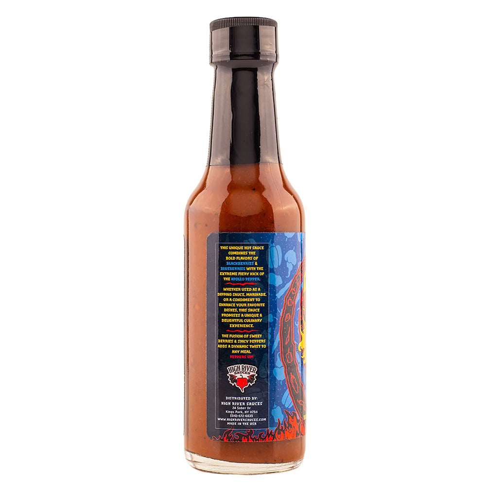 High River Sauces Peppers Up Hot Sauce 5 Oz Apollo Blackberry 860010055502-C