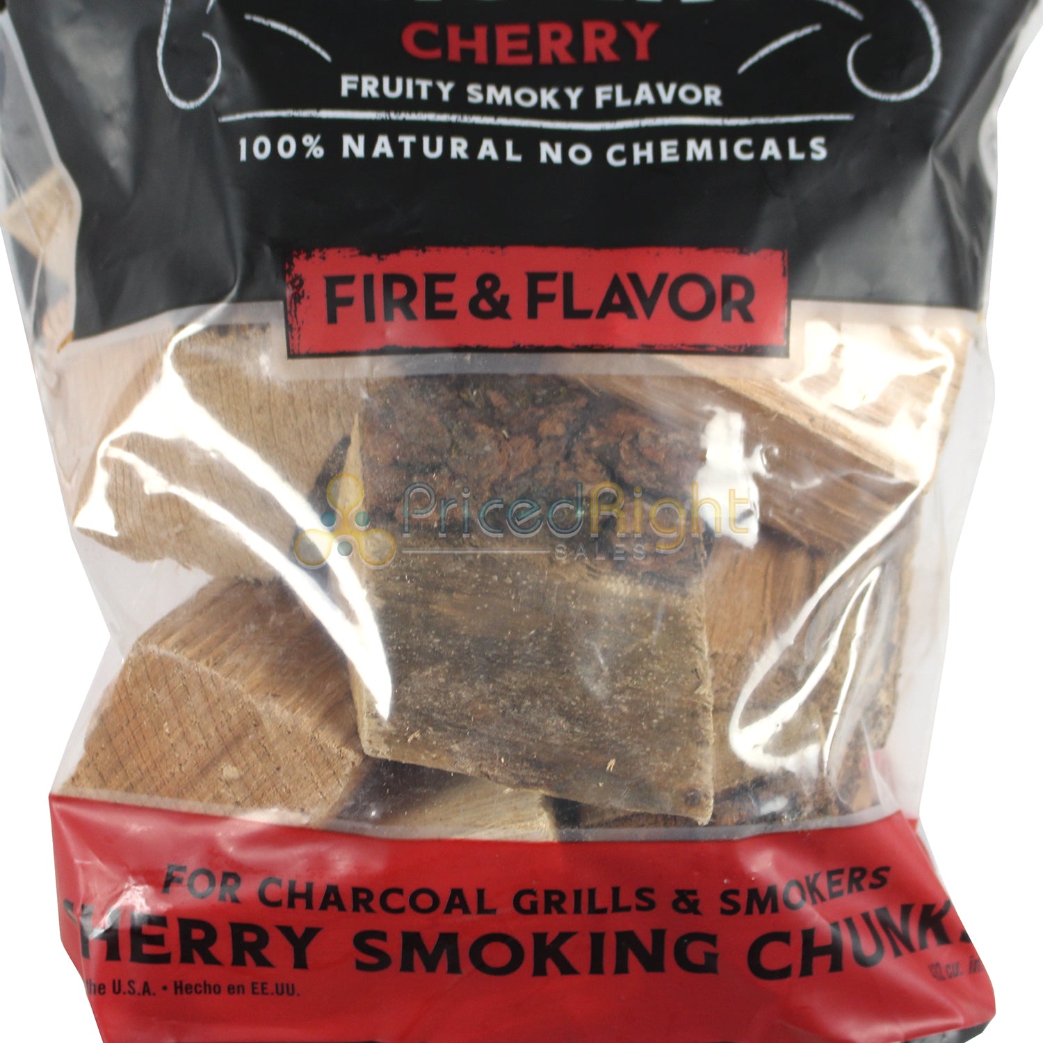 Fire & Flavor Premium Smoking Cherry Wood Chunks 4lbs 892805005775