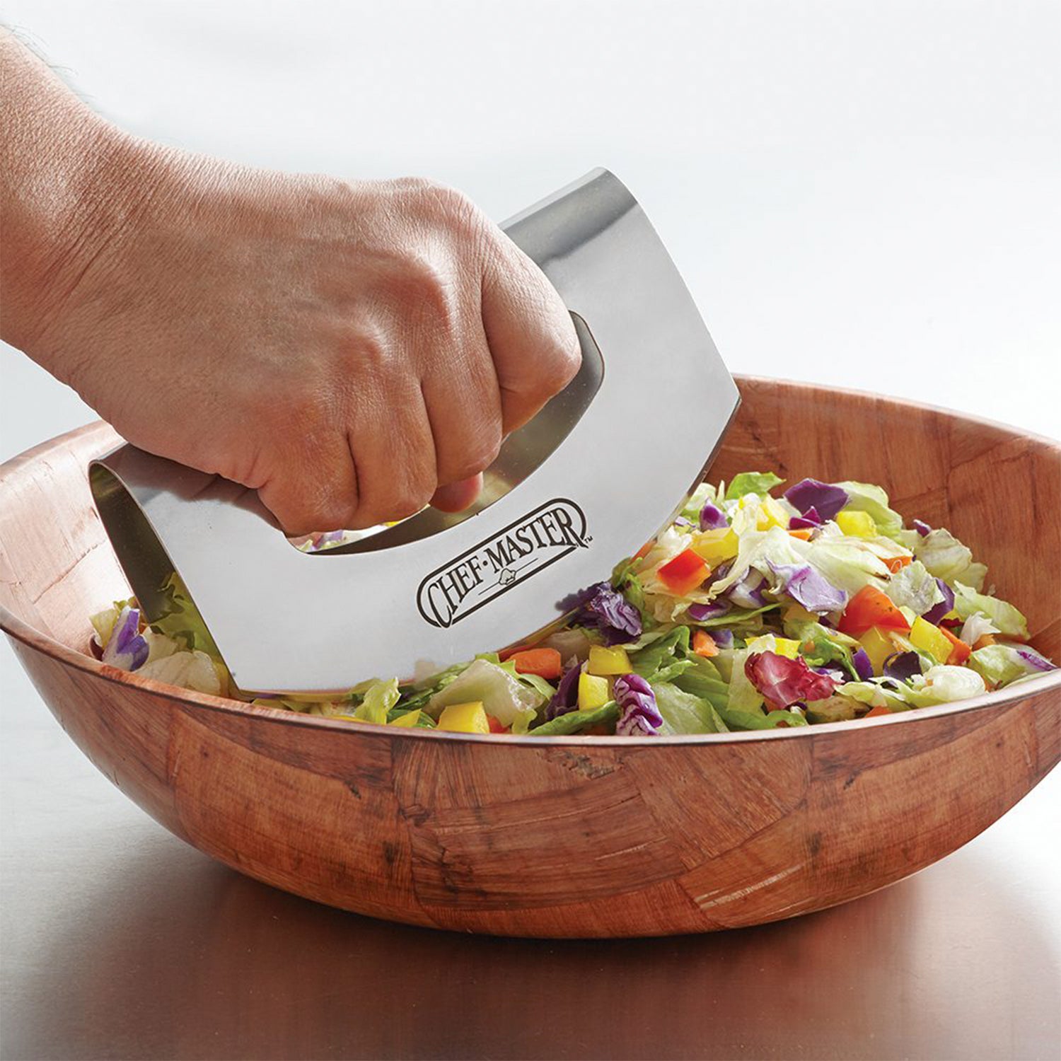 Chef Master Pro Chopper Double Rocking Blades Stainless Steel Dishwasher Safe