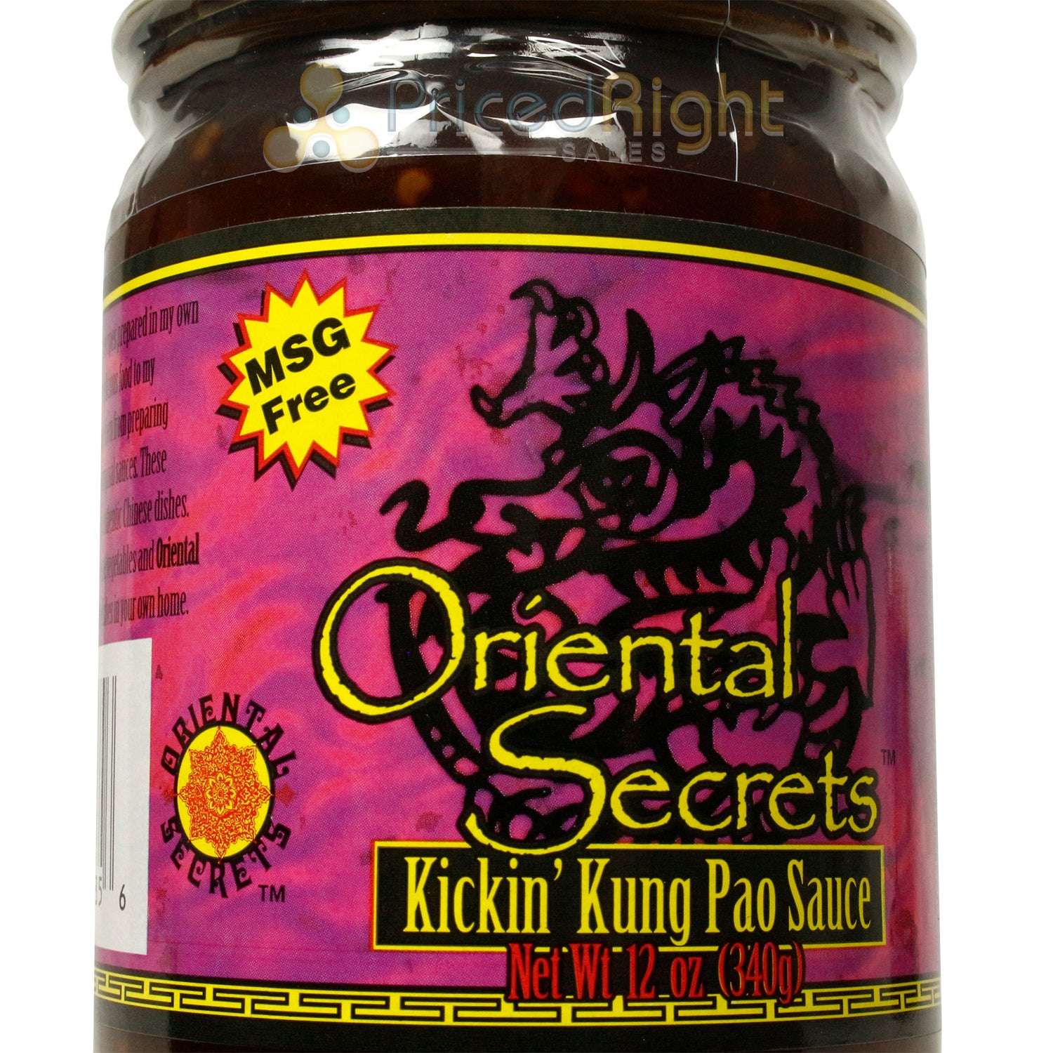 Oriental Secrets Kickin' Kung Pao Sauce Szechuan Chinese Stir-Fry No MSG 12 Oz