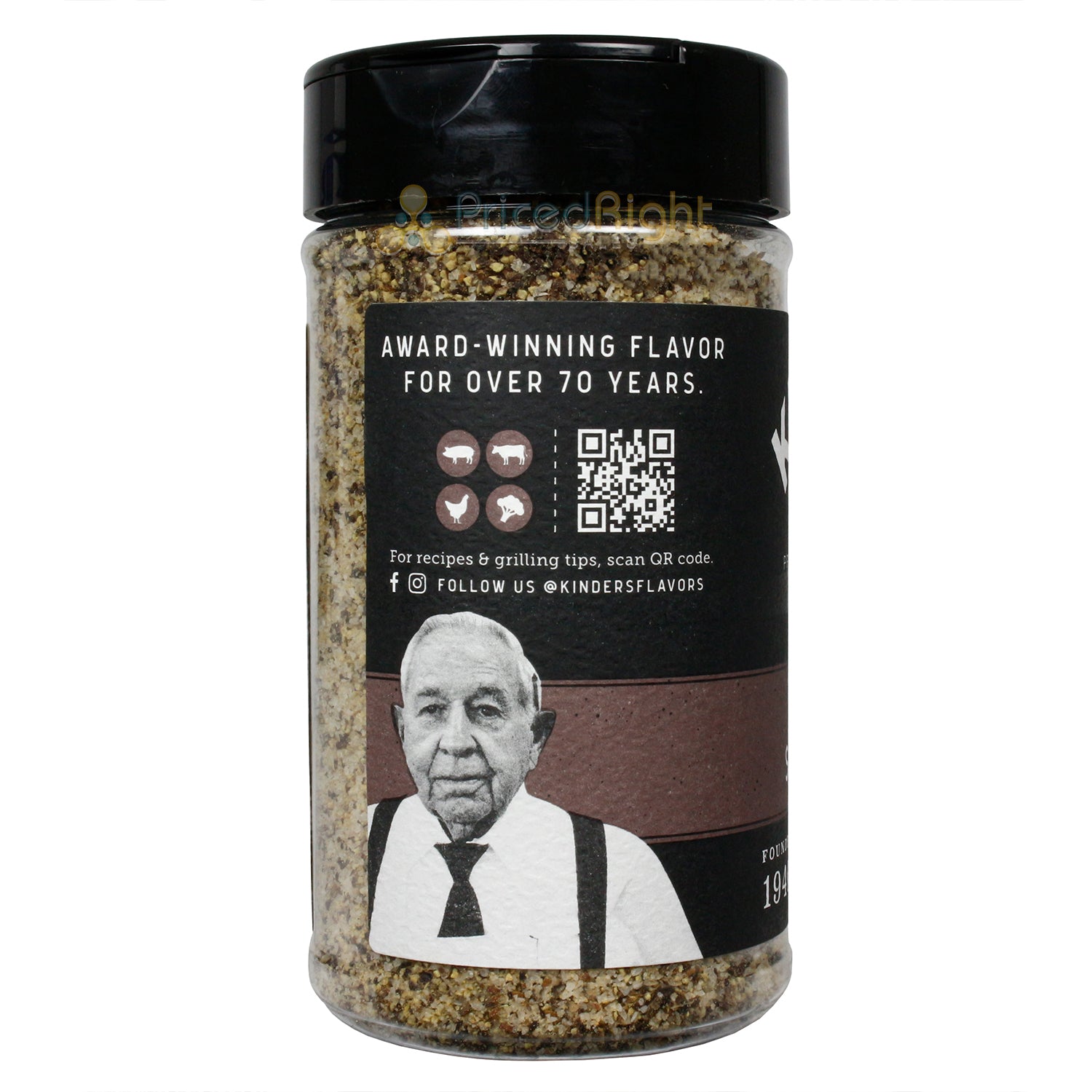 Kinder's Mesquite Salt & Pepper Premium Quality Seasoning Gluten Free 10.6 Ounce