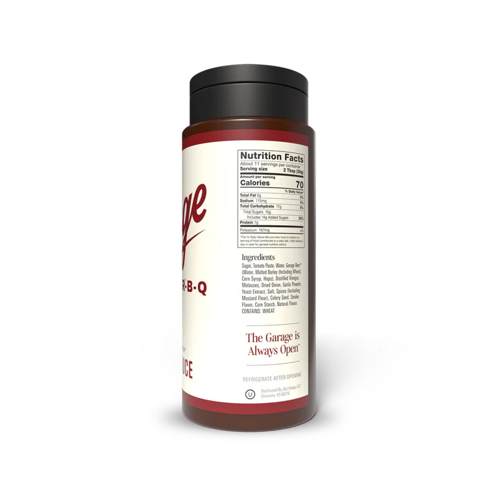 Garage Beer-B-Q Classic Barbecue Sauce 15 Oz w/ 10 Percent Beer Kosher 9717-6