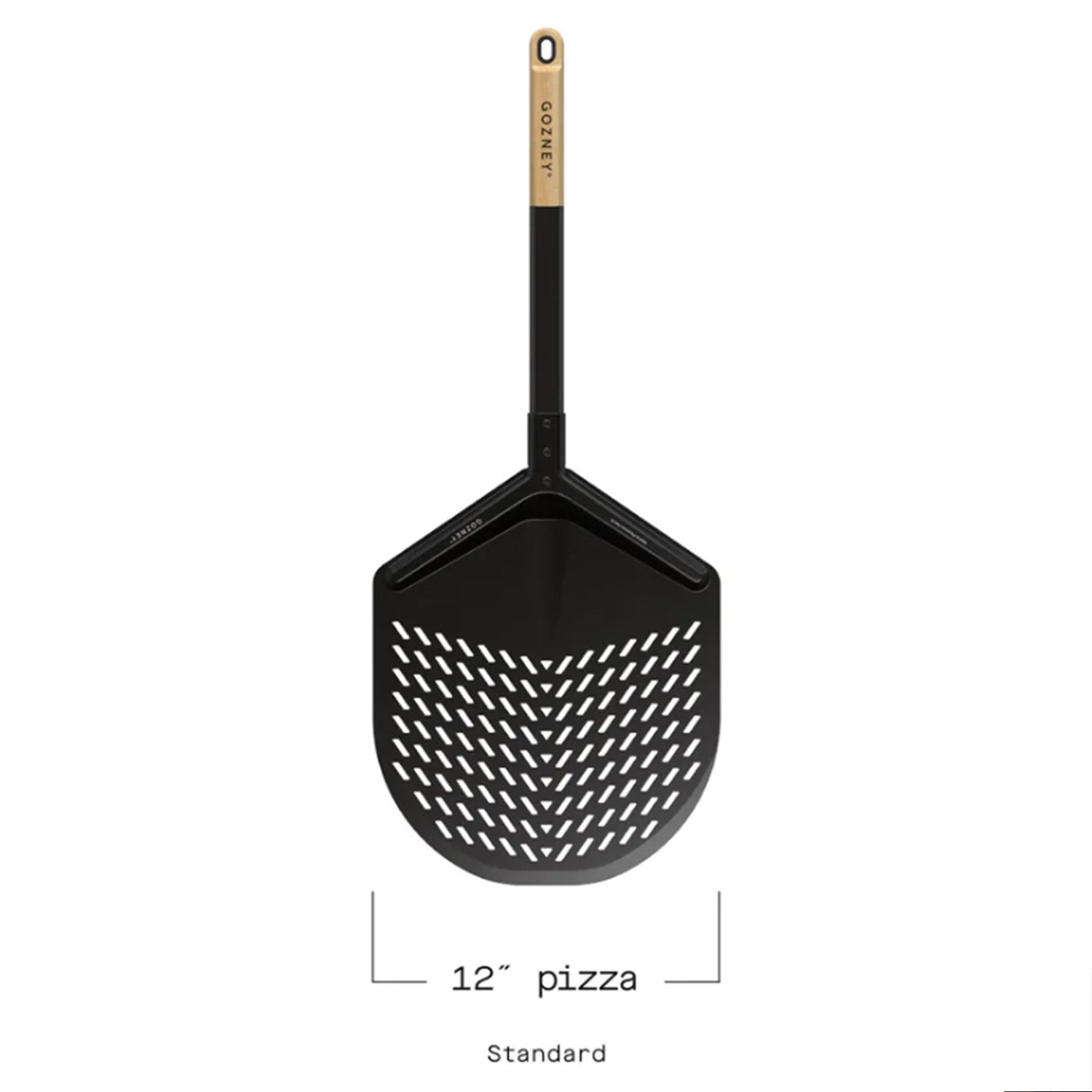 Gozney Balance Placement Peel 12" Pizza Aluminum Beech Wood Handle Black AD1774