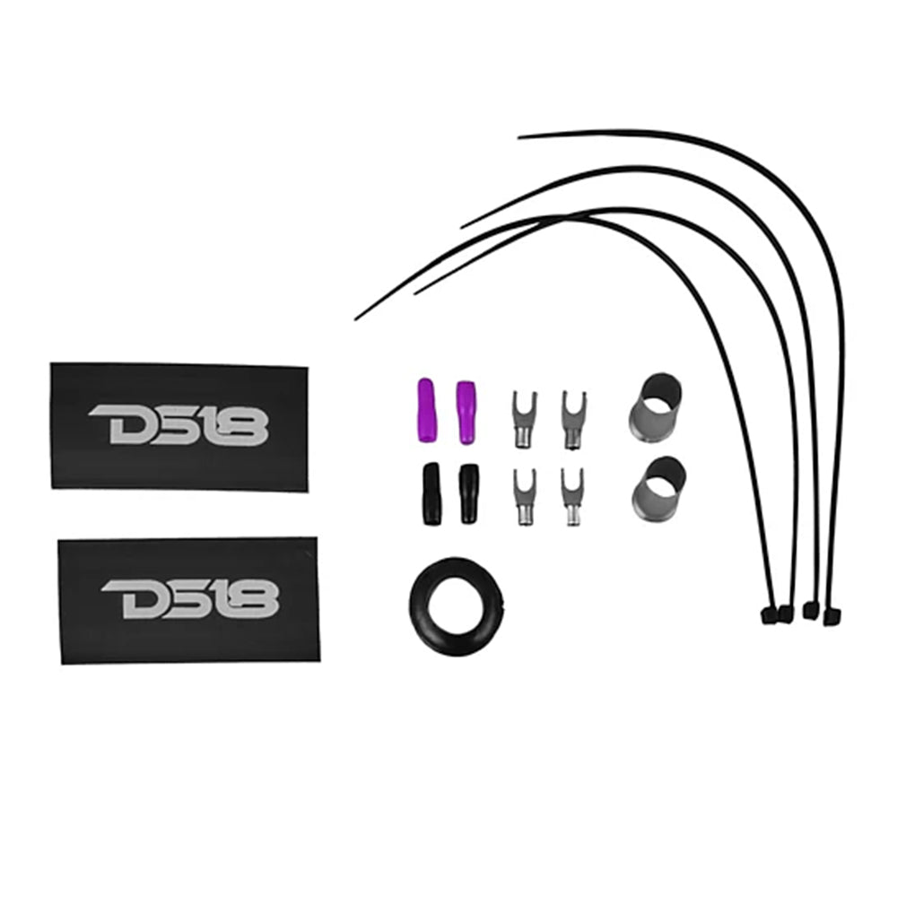 DS18 Amplifier Wiring Installation Kit 0 Gauge CCA 350W RMS Purple AKIT0.PU