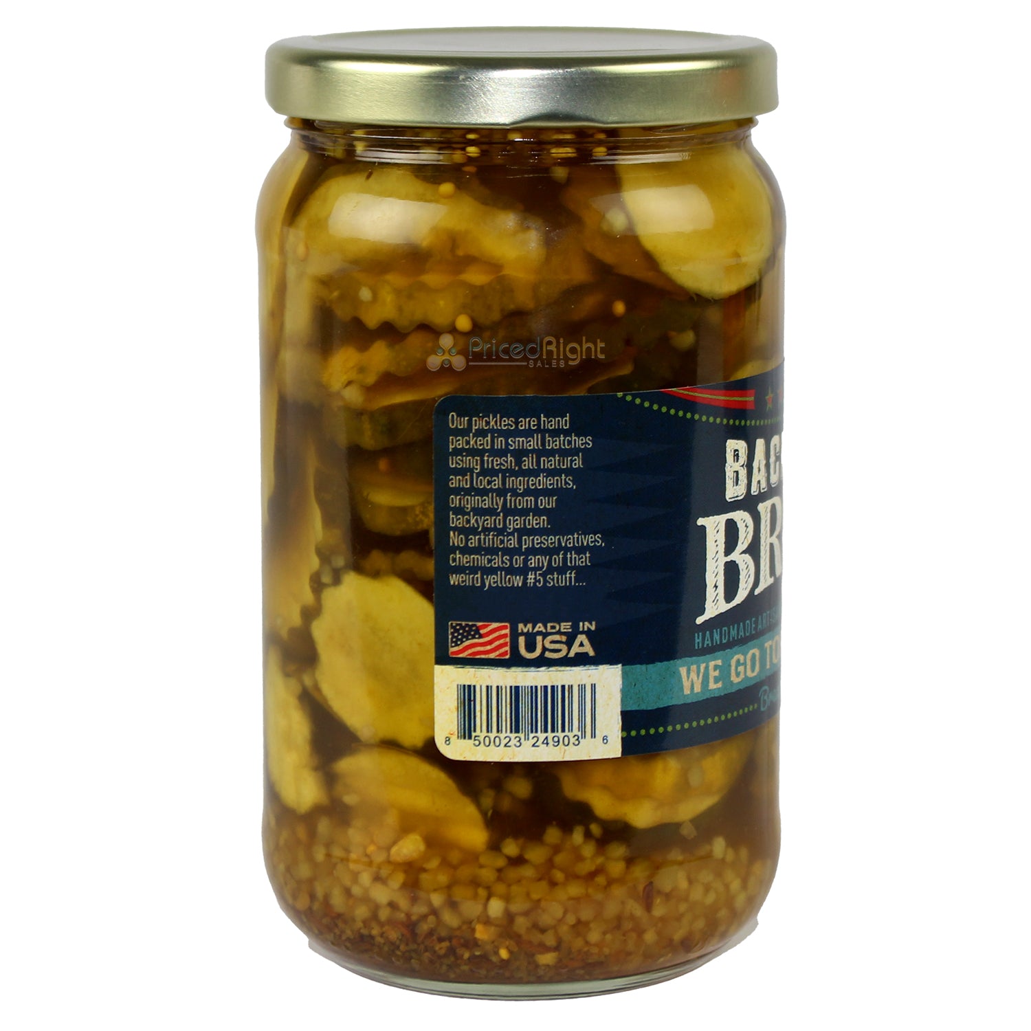 Backyard Brine We Go Together Like Bread and Butter Pickles 16 oz Vegan