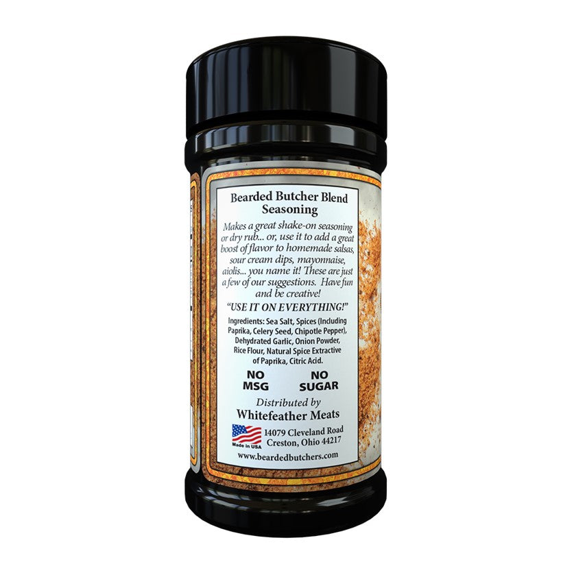 Bearded Butcher Chipotle Seasoning Cool & Smoky No MSG Sugar Free 6 oz