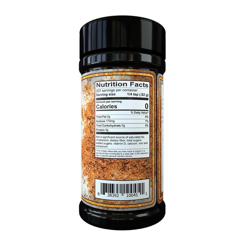 Bearded Butcher Chipotle Seasoning Cool & Smoky No MSG Sugar Free 6 oz