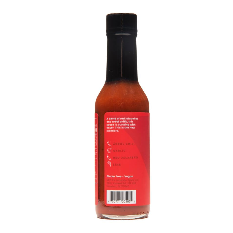 Bravado Spice Co. Arbol & Garlic Chili Hot Sauce Gluten Free Medium Heat 5 oz