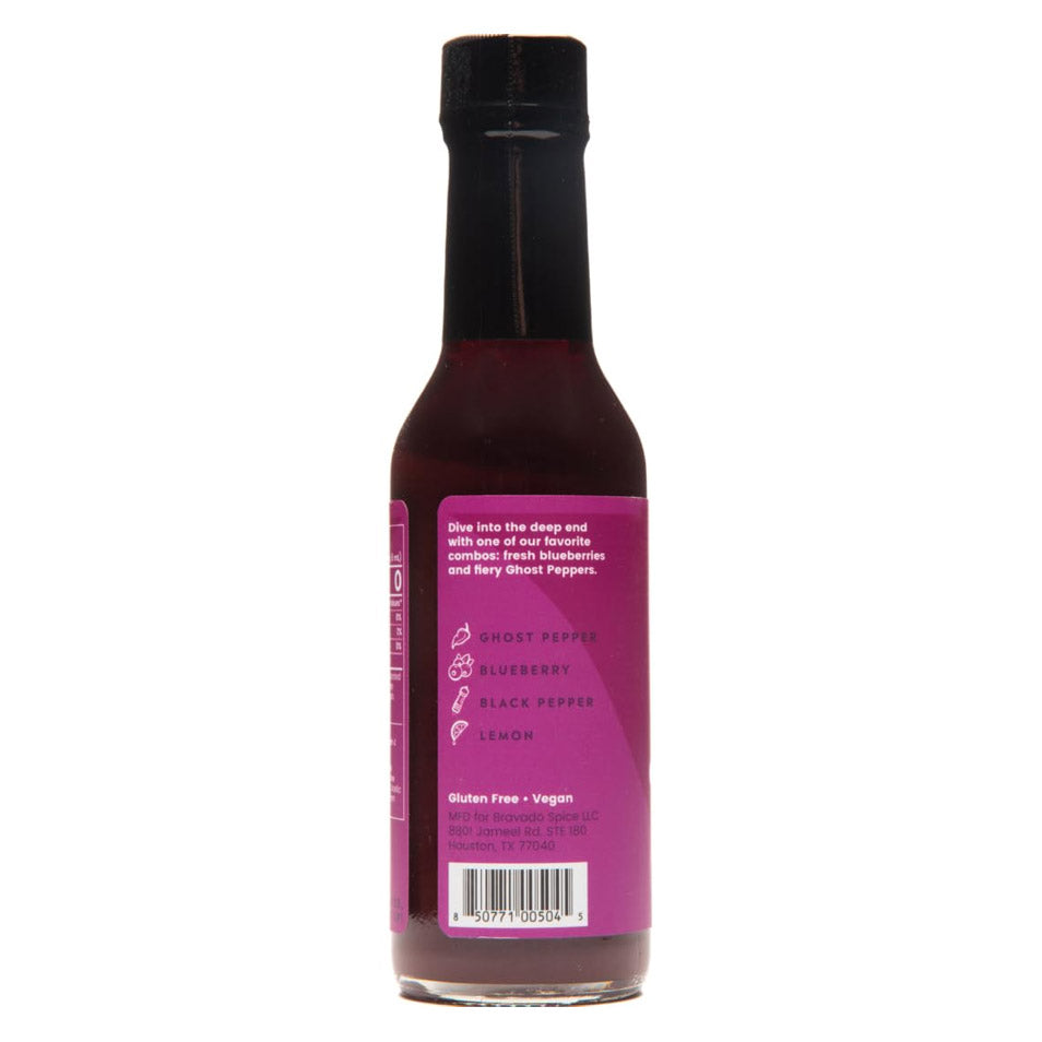 Bravado Spice Co. Ghost Pepper & Blueberry Hot Sauce 5 oz Bottle Gluten Free