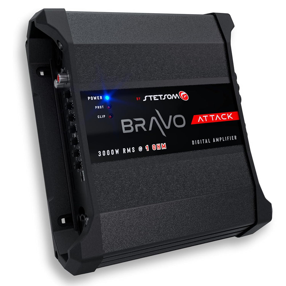 Stetsom 3000 Watts RMS Amplifier Mono Full Range 1 Ohm BRAVO_ATTACK_3000_1