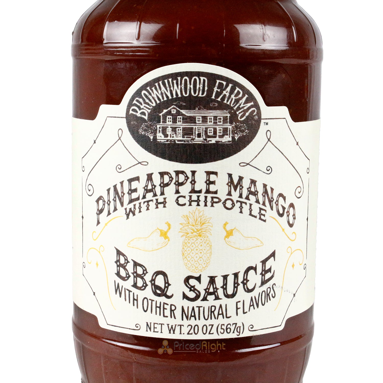 Brownwood Farms Pineapple Mango with Chipotle BBQ Sauce 20oz Gluten Free