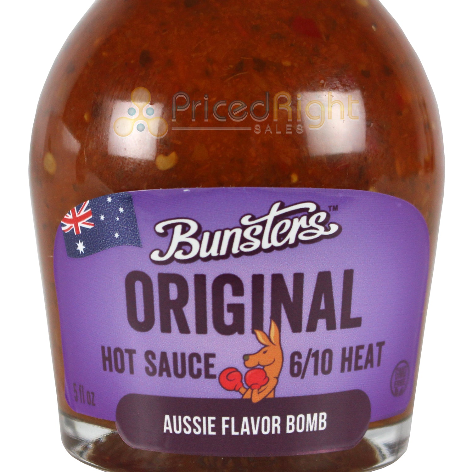 Bunsters Original Hot Sauce Full of Aussie Fruit N Veg 8/10 Heat Gluten Free 5oz