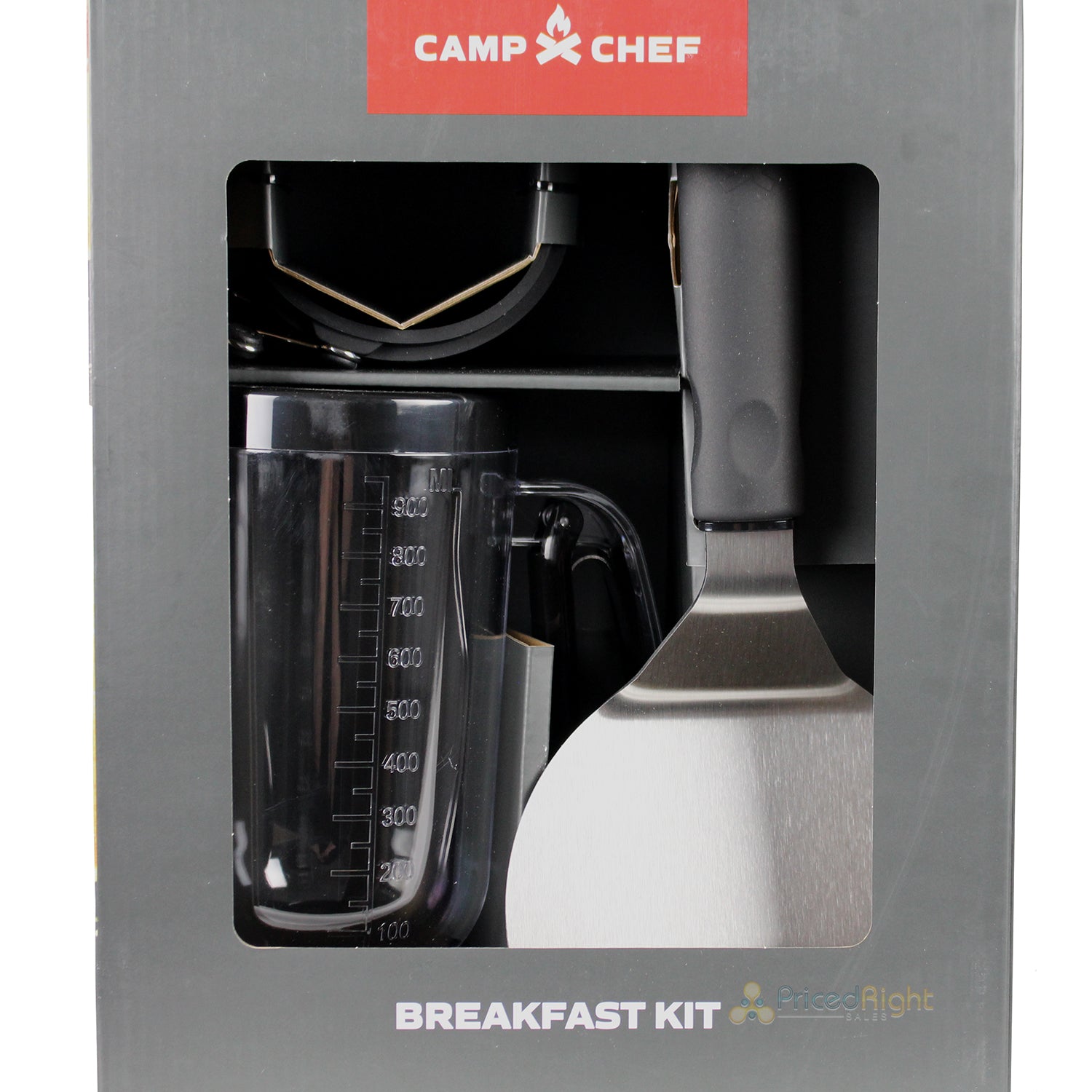 Camp Chef Breakfast Kit 6 Piece Griddle Accessory Spatula Egg Ring Batter BFSET6