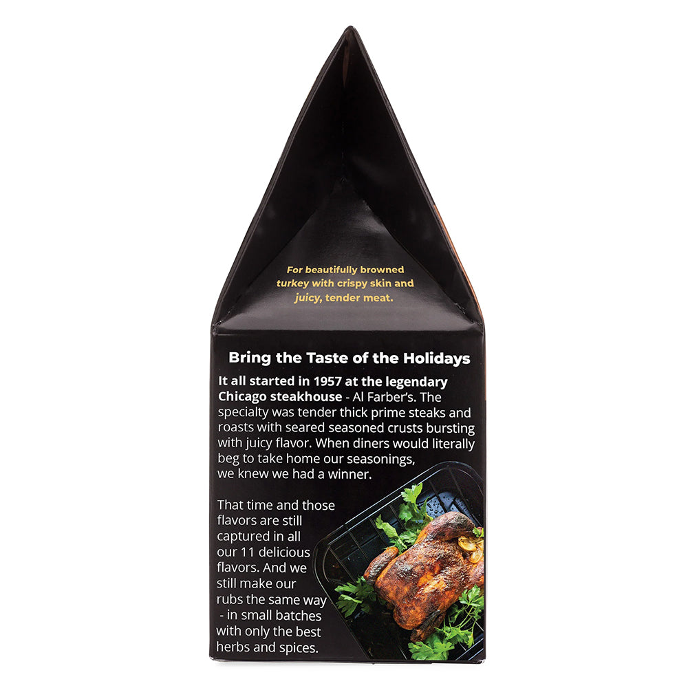 Char Crust Classic Turkey Rub Seasoning 4 Oz Pack for 12-18lb turkey Herbs Spice