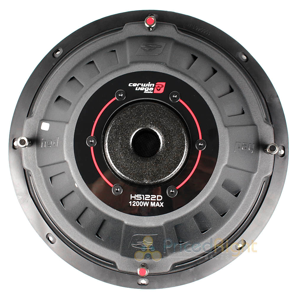 Cerwin Vega 12" Shallow DVC Subwoofer 1200W Max Dual 2 Ohm HED Series HS122D