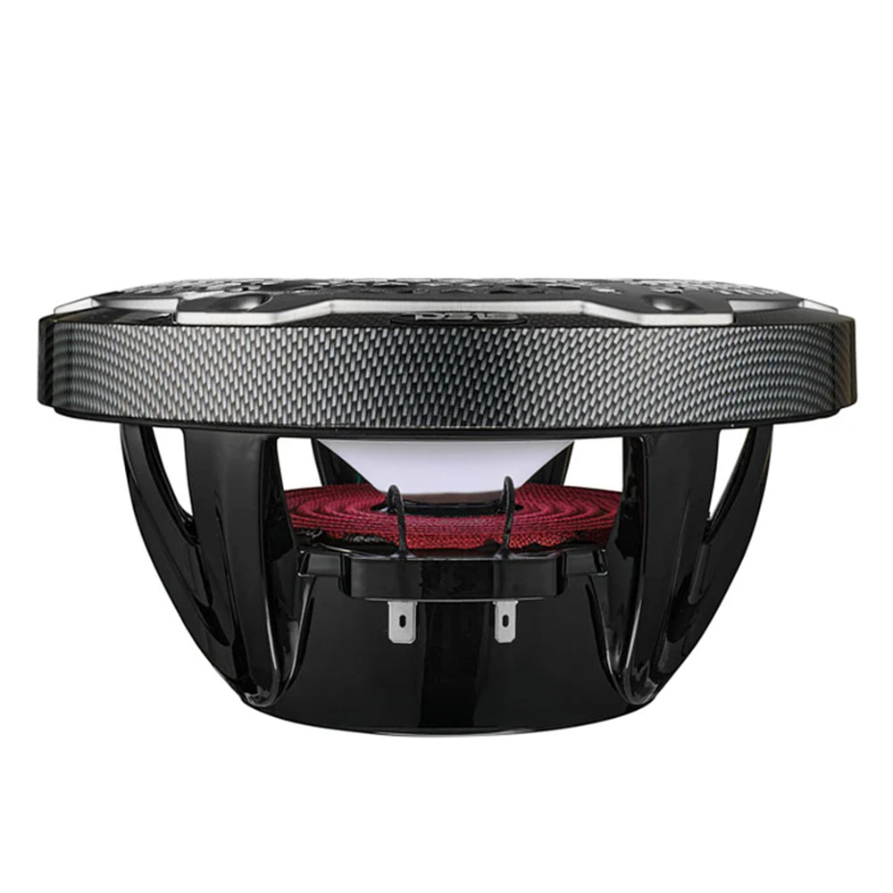 Pair of DS18 8" 2-Way Speakers Marine Hydro ATV RGB LED Lights 375W Peak CF-8M