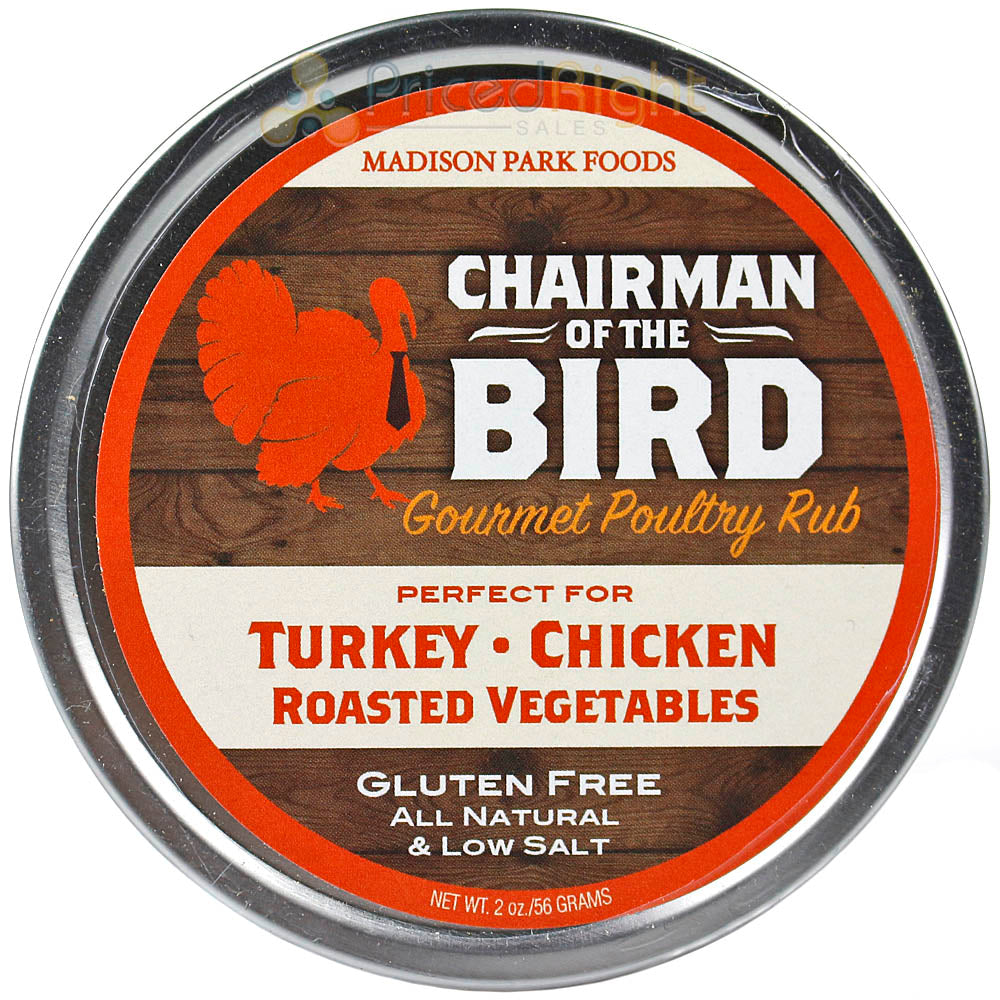 Chairman of the Bird Gourmet Poultry Turkey Rub 2 oz All Natural Gluten Free