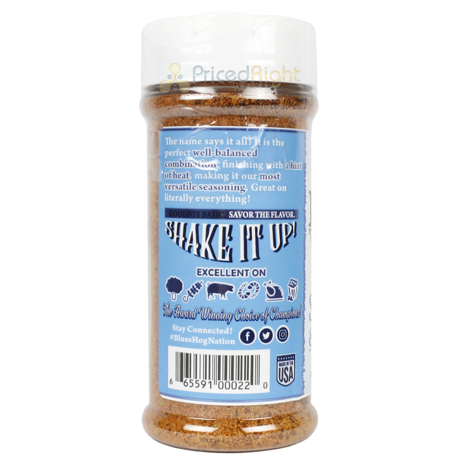 Blues Hog Sweet & Savory 6.25oz Seasoning Competition Rated Award Winning Choice