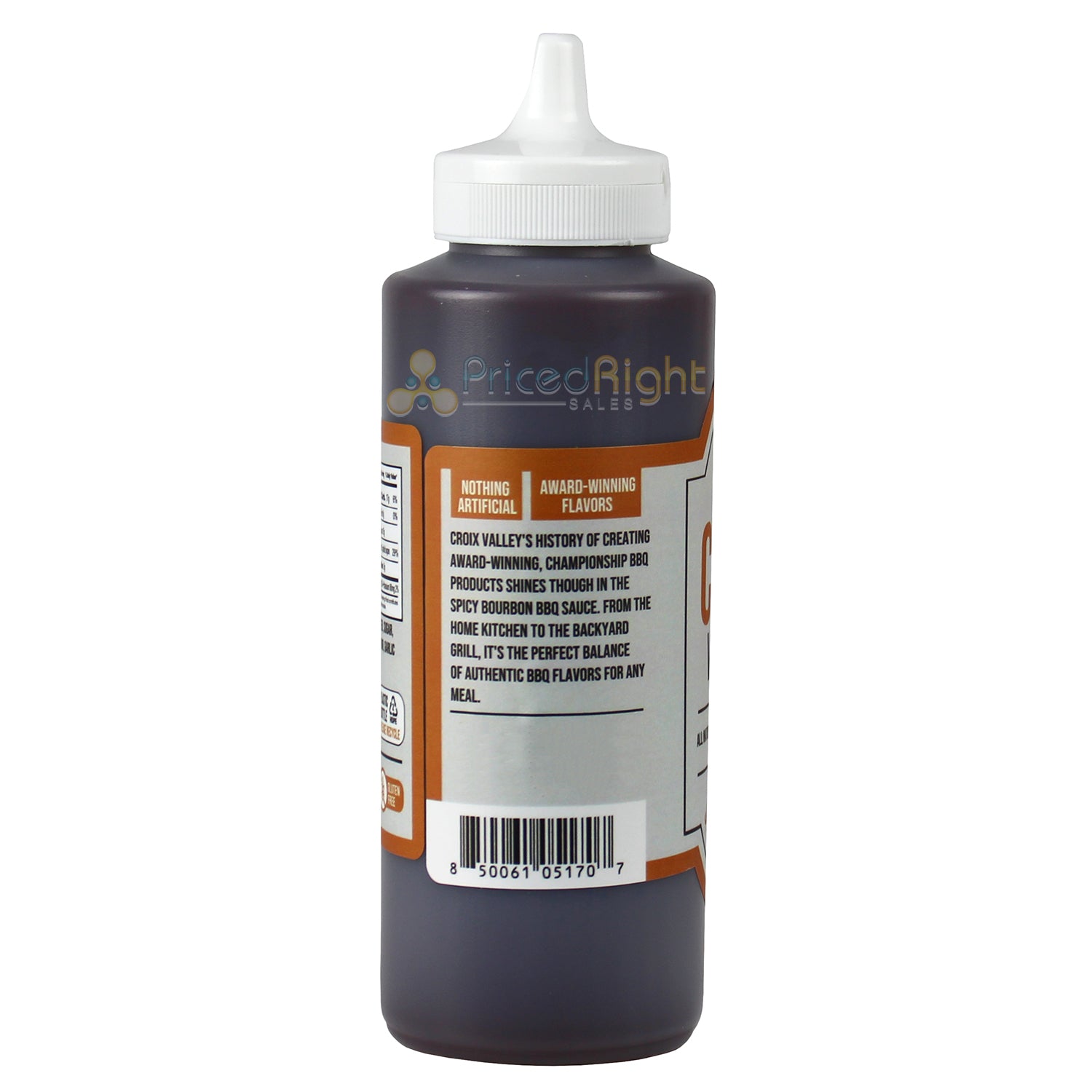 Croix Valley Foods Foundry Series Spicy Bourbon BBQ Sauce 15 Oz Gluten Free