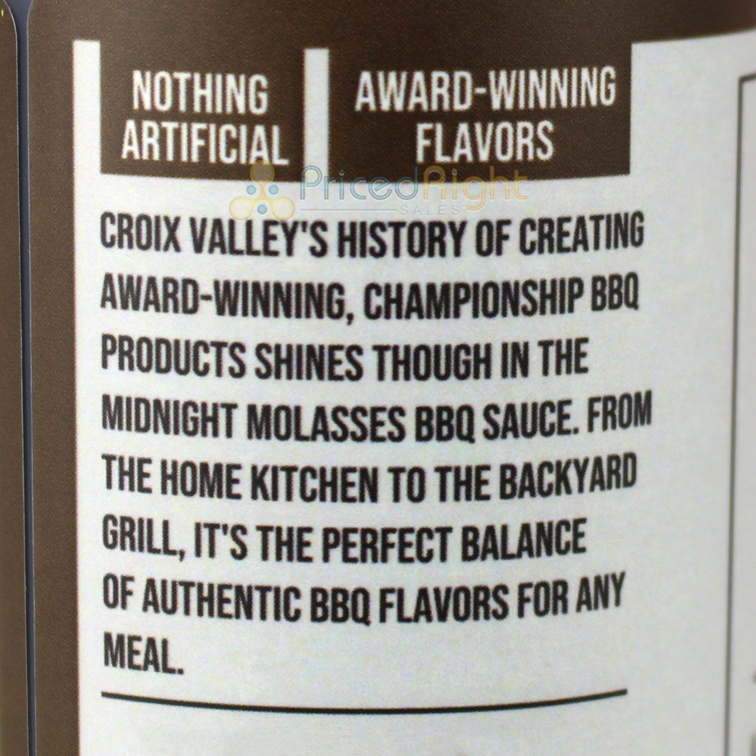Croix Valley Foods Foundry Series Midnight Molasses BBQ Sauce 13.5 Oz Vegan