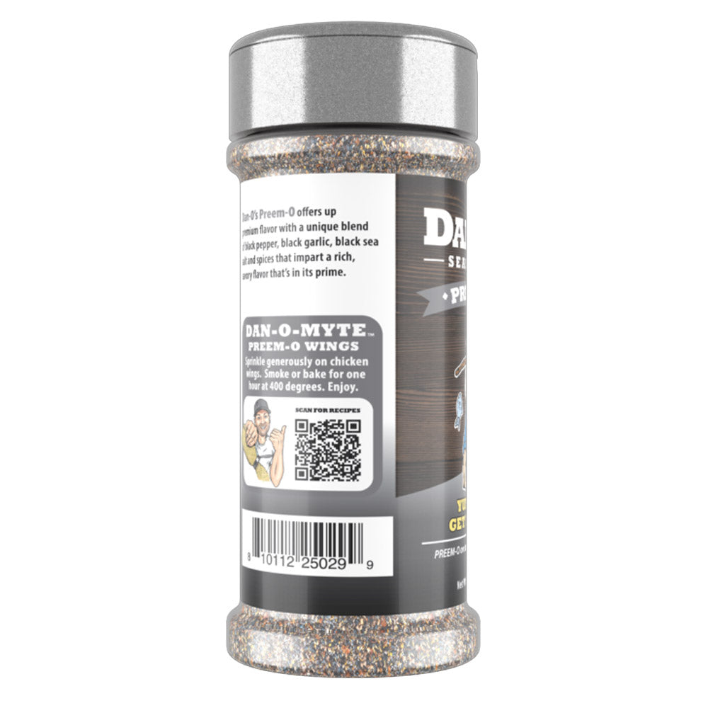 Dan-O's Preem-O Seasoning 3.4oz Black Pepper Garlic Sea Salt Rich & Savory