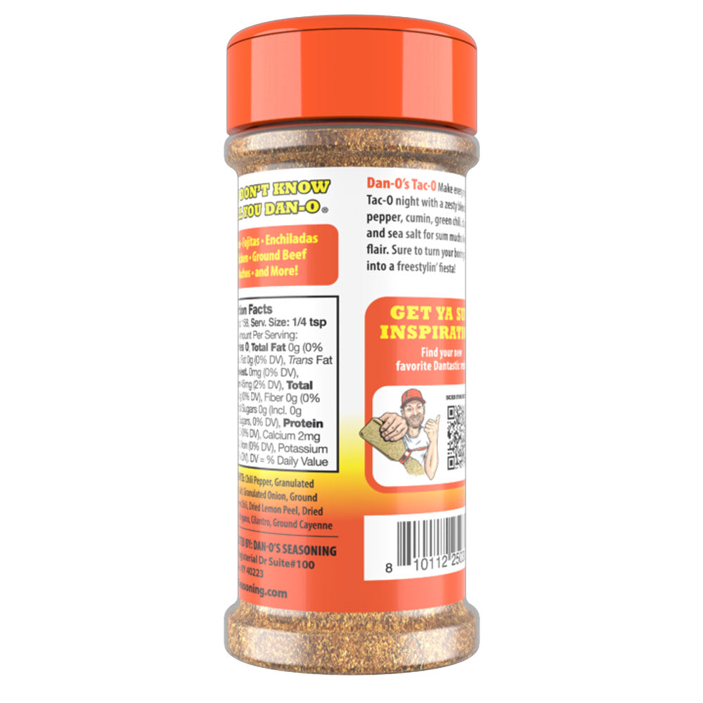 Dan-O's Tac-O Taco Seasoning 3.35oz Bold & Spicy Tacos Fajitas