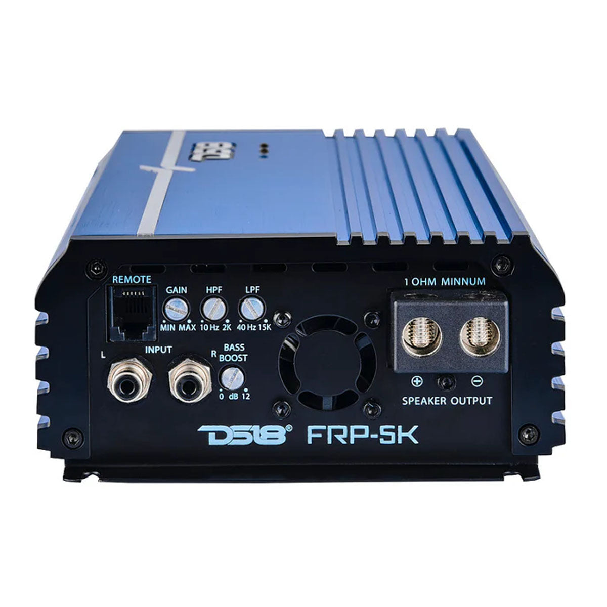 DS18 FRP Compact Full Range Class D Monoblock Audio Amplifier 5000W 1 Ohm Blue