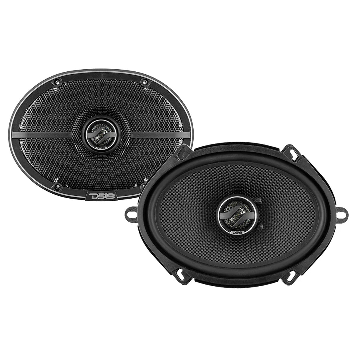 DS18 5x7" 2 Way Coaxial Speakers Glass Fiber Cone 4 Ohm 70 Watts RMS ZXI-574