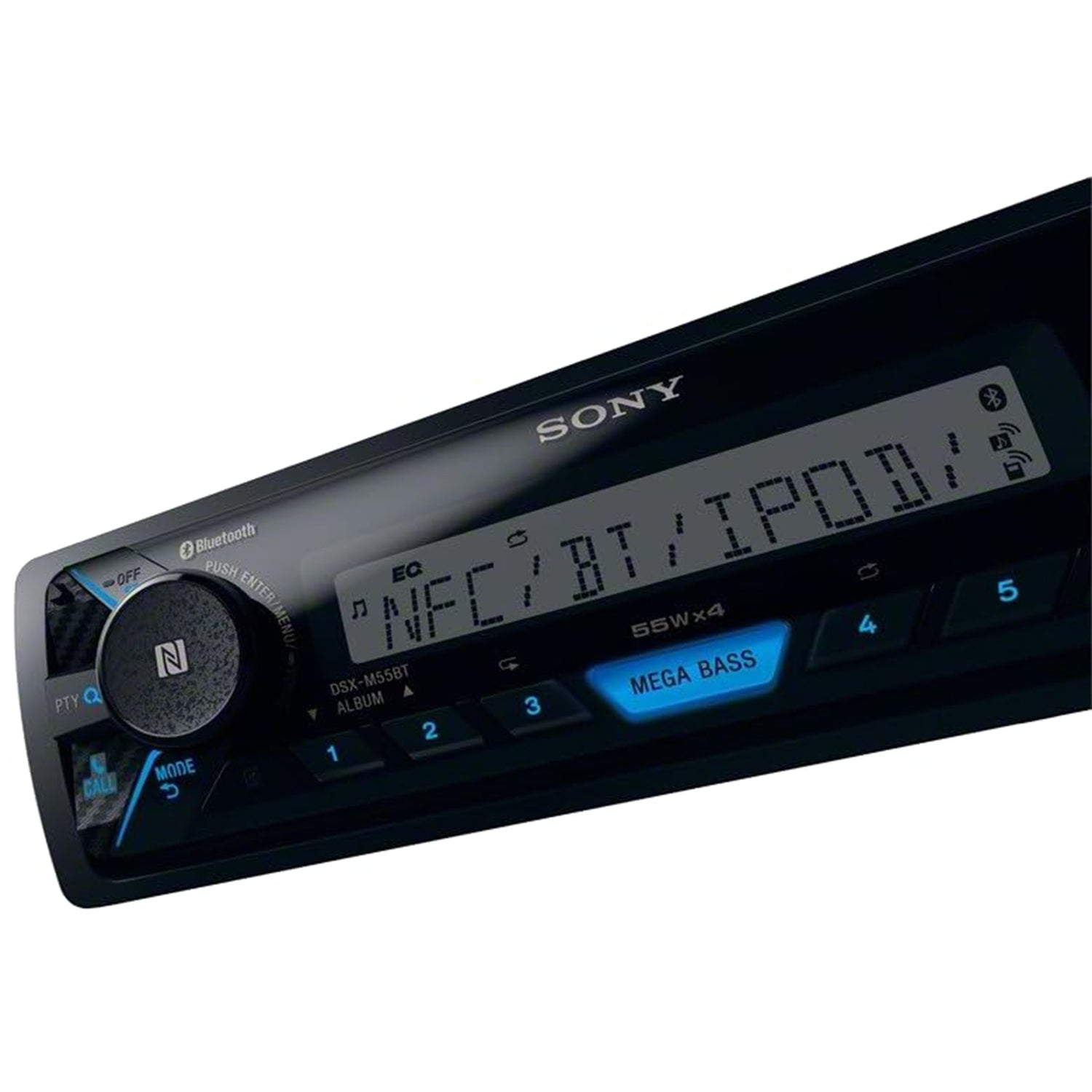 Sony Mechless Marine Media Receiver Bluetooth AM/FM MP3 USB Mega Bass DSX-M55BT