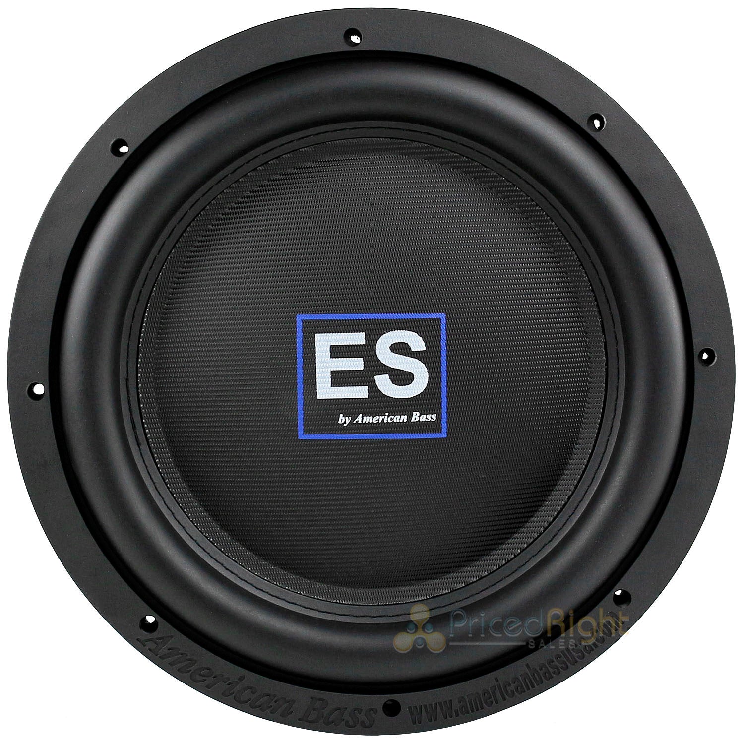 American Bass 12" Slim Subwoofer 1500 Watts Max Dual 4 Ohm Car Audio ES-1244