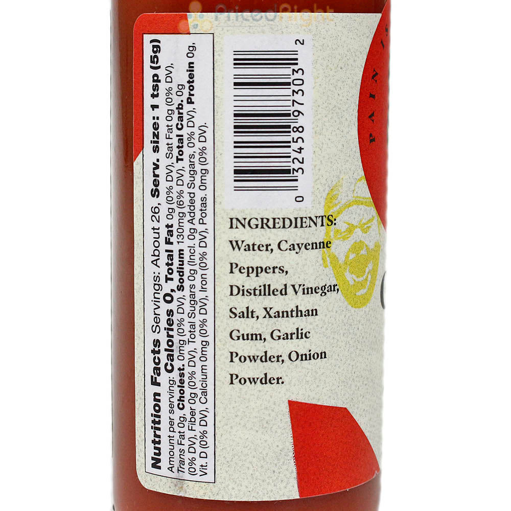 Pain is Good Cayenne Table Hot Sauce Kansas City Chief Approved Sauce 4.5 oz.