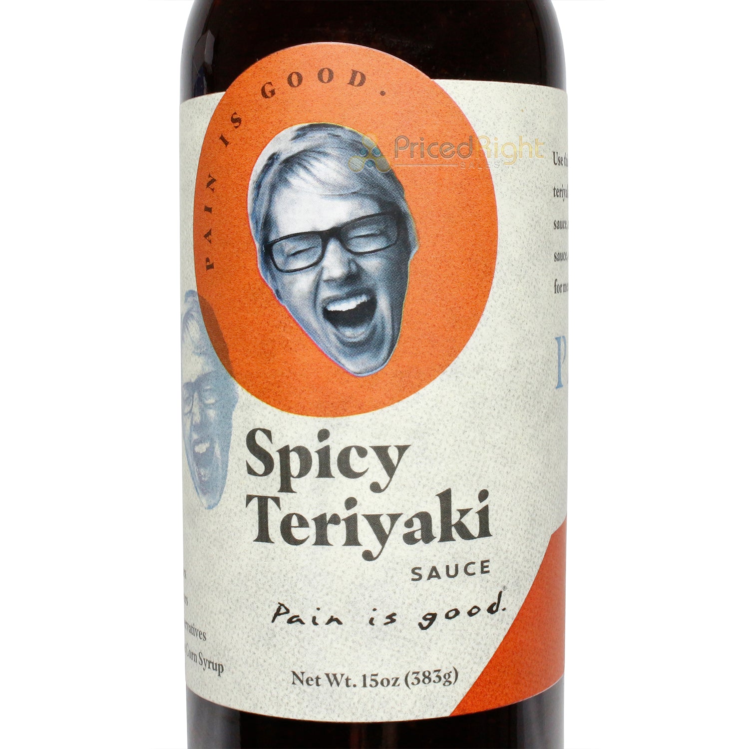 Pain is Good Spicy Teriyaki Wing Sauce Sweet Heat All Natural 2/5 Heat 15 Ounce