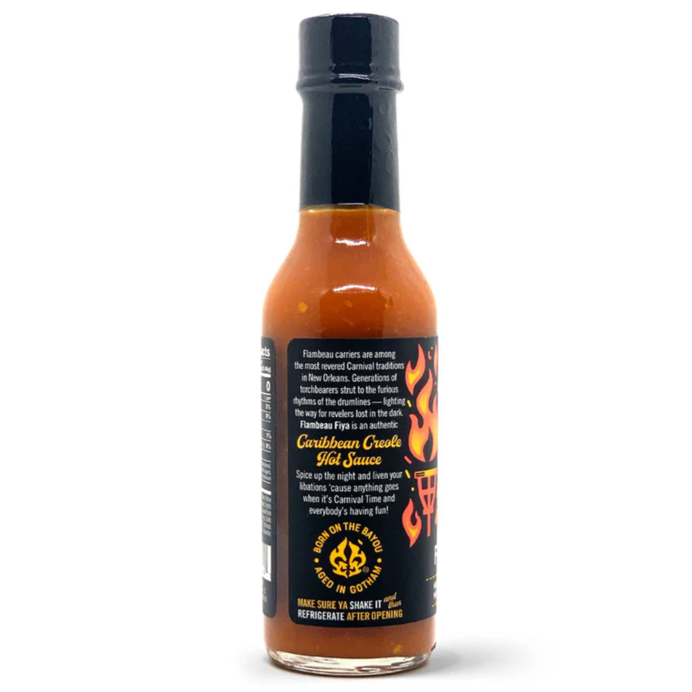 Bayou Gotham Flambeau Fiya Caribbean Creole Hot Sauce 5 Oz FLAMBEAU-FIYA-5OZ