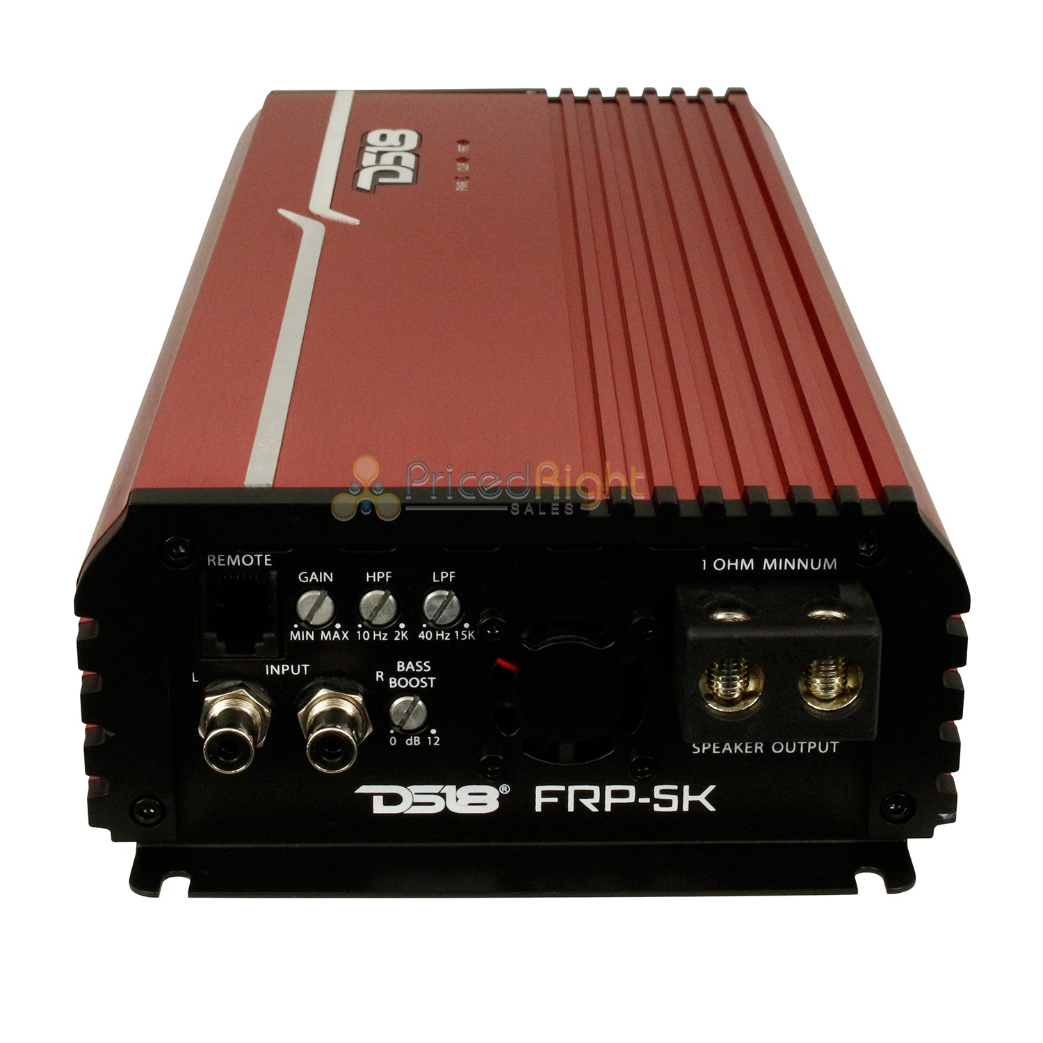 DS18 FRP Compact Full Range Class D Monoblock Audio Amplifier 5000W 1 Ohm Red