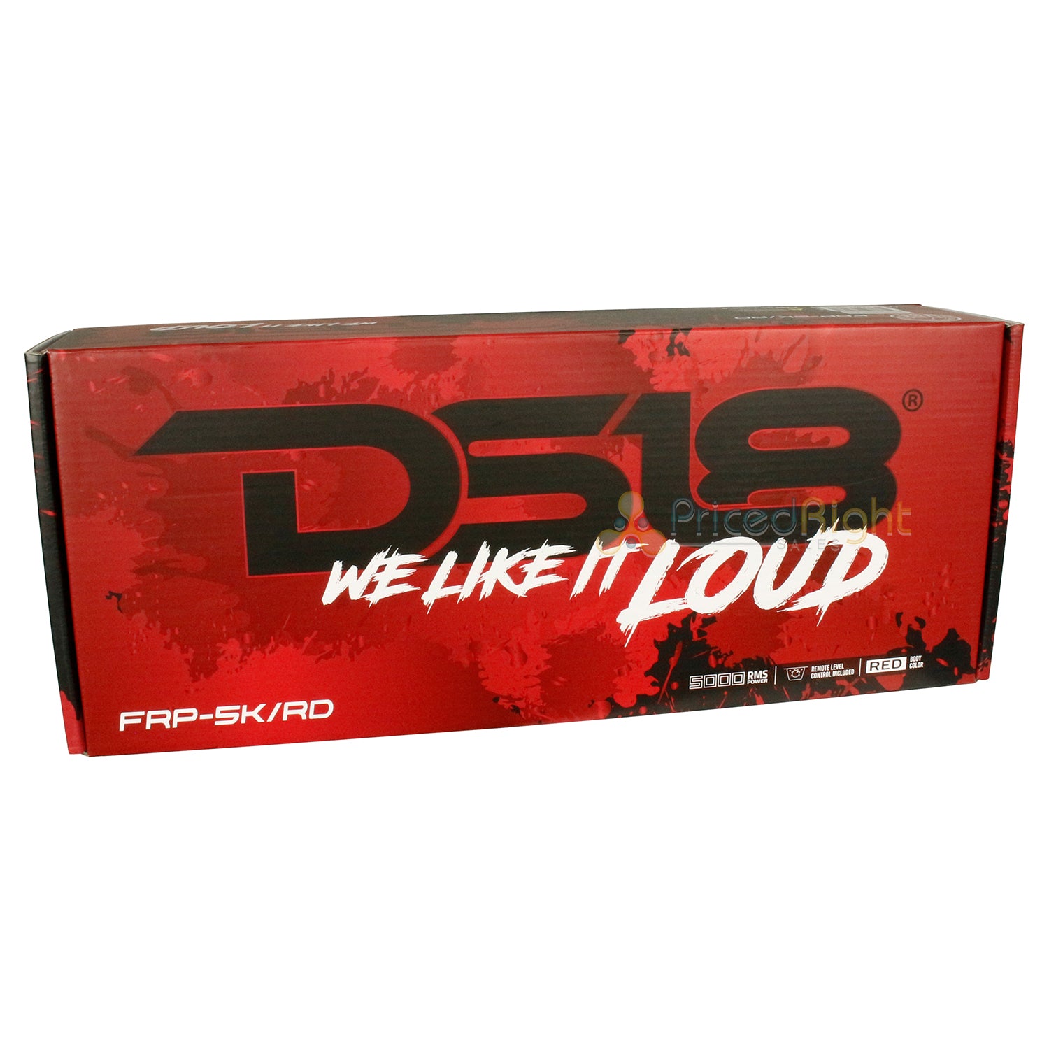 DS18 FRP Compact Full Range Class D Monoblock Audio Amplifier 5000W 1 Ohm Red