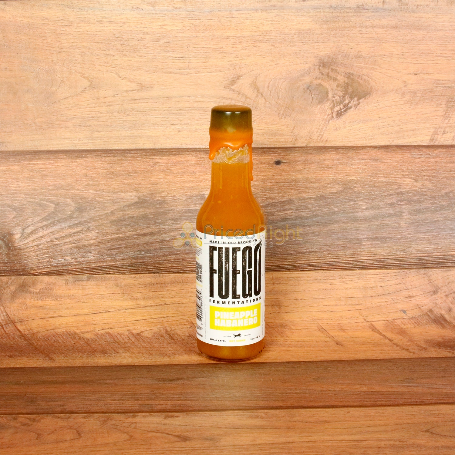 Fuego Fermentations Pineapple Habanero Hot Sauce Sweet & Spicy Medium Heat 5 Oz