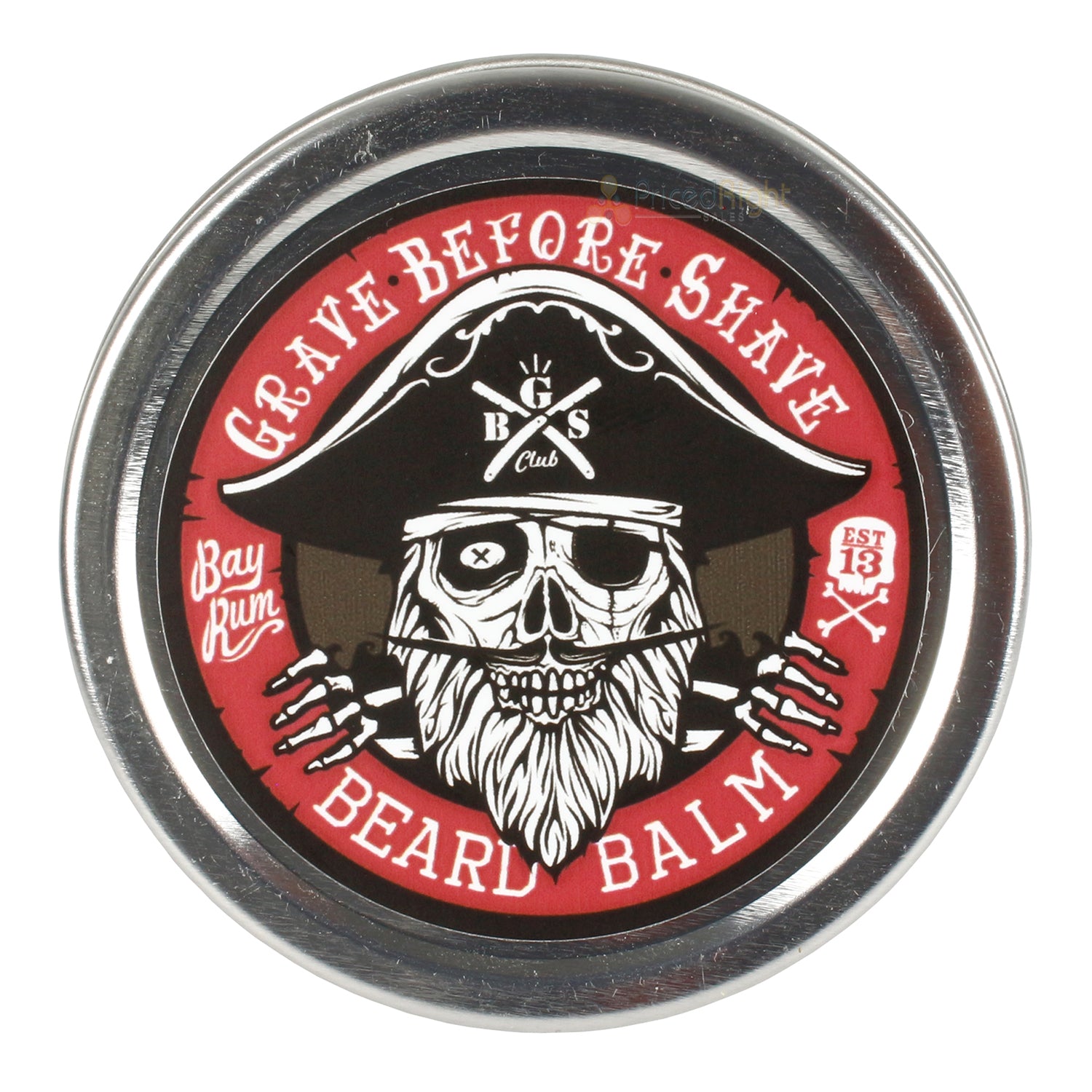 Grave Before Shave Handcrafted Beard Balm Bay Rum Blend Strong Hold 2 Ounce