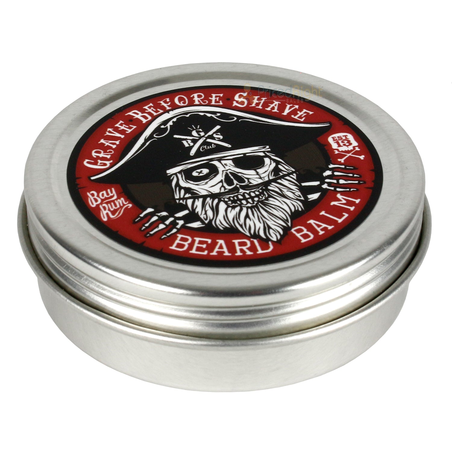 Grave Before Shave Handcrafted Beard Balm Bay Rum Blend Strong Hold 2 Ounce