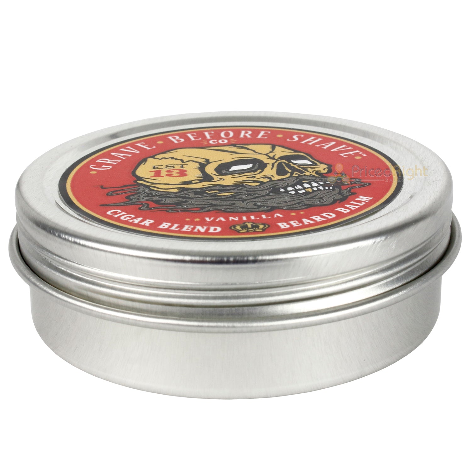 Grave Before Shave Handcrafted Beard Balm Strong Hold Cigar Blend Vanilla 2 Oz