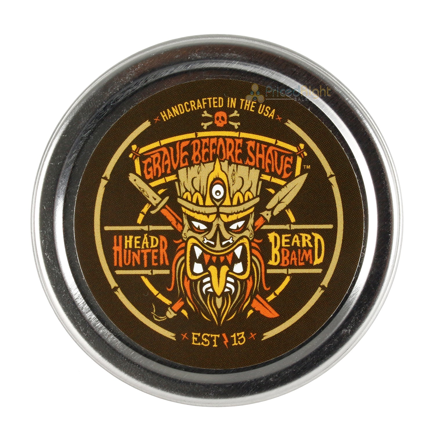 Grave Before Shave Handcrafted Beard Balm Head Hunter Blend Tropical Summer 2 Oz